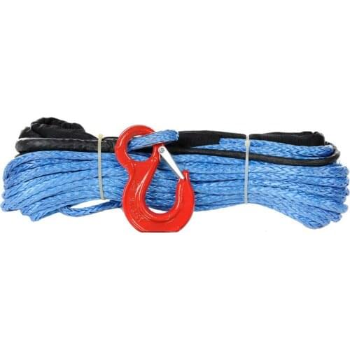 12mm x 40meters UHMWPE Synthetic Winch Rope with Hook for 4x4/ATV/UTV/SUV/offroad Recovery