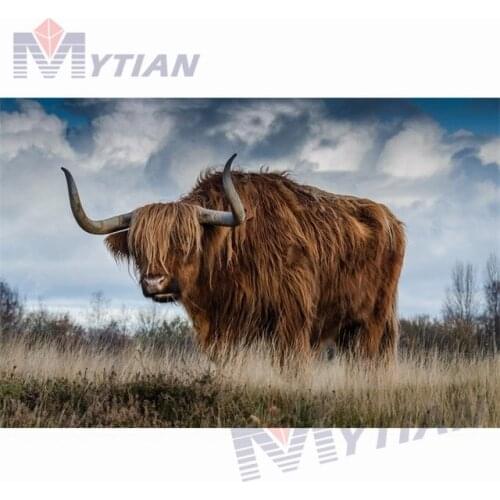 5D DIY Full Drill Square Round Diamond Painting Cross Stitch Bull Landscape Diamond Embroidery Handmade Crafts Wall Sticker Gift