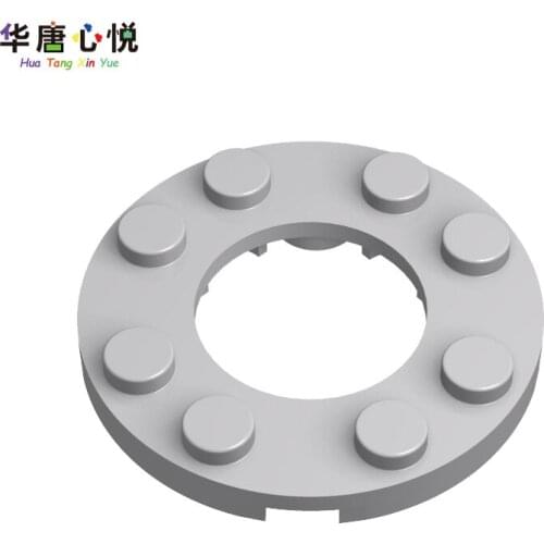 City Accessories Series 4x4 Round Plate With 2x2 Holes In The Middle 11833 Building Blocks Educational Toy Gift Cities Mini Toys