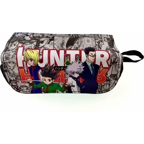 Cartoon Hunter x Hunter Kurapika Double zipper pencil pen case bag