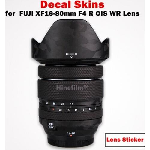 3M Vinyl Premium Decal Skin for FUJIFILM Fujinon XF16-80mm F4 R OIS WR Lens Protector Anti-scratch Cover Film Sticker