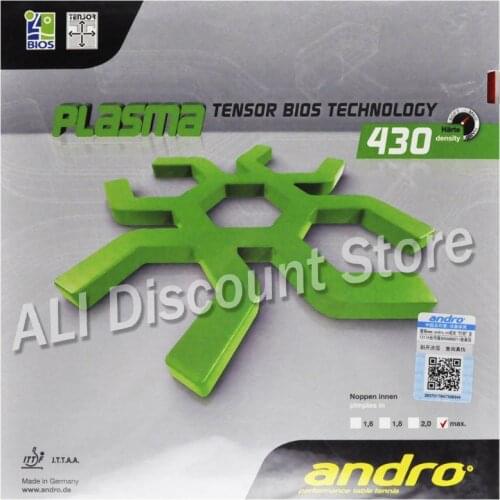 Original Andro Table Tennis Rubber Plasma 430 470 Pimples In Pips-in Ping Pong Sponge Tenis De Mesa