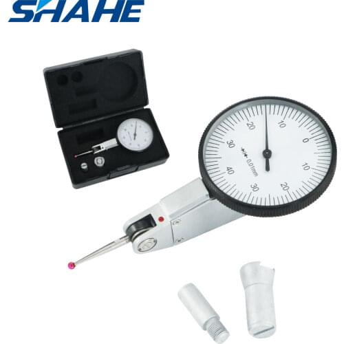 Dial test indicator gauge with red jewel 0-0.8 mm Dial Test 0.01 mm dial indicator gauge measuring tool