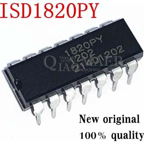 1pcs/lot ISD1820 ISD1820PY DIP-14 Integrated circuit IC