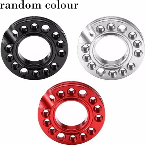 1pc Motorcycle 28mm 90-125cc ATV Pit Dirt Bike Quad Carburetor Inlet Manifold Adjuster Spinner Plate Aluminum Random Color Parts