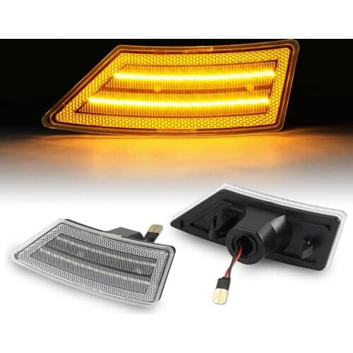 2Pcs Amber LED Front Bumper Side Marker Fender Repeater Light For Ford Ranger 2019 Up