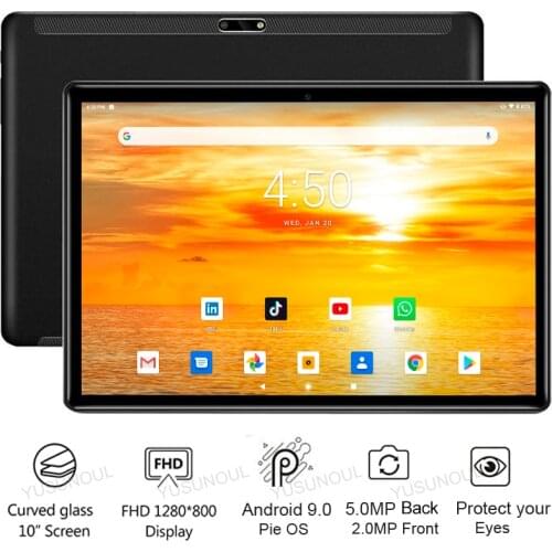 Hot sales 10 inch Tablet pc Pad Robust Chip RAM 32G Rom 1280*800 IPS Android 9.0 Pie OS 5.0 MP Cameras Dual Sim wifi планшет Pad