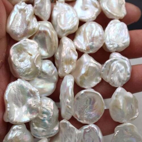 Natural Baroque Pearl 18-22mm Pearl Beads For Jewelry Making DIY Accessorries Jewelry Bead For Bracelet Necklace White Pearl