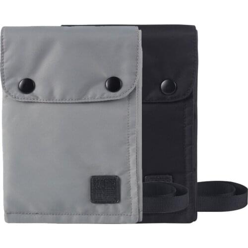 New Korean version of the single shoulder diagonal hanging neck travel multi-function document package