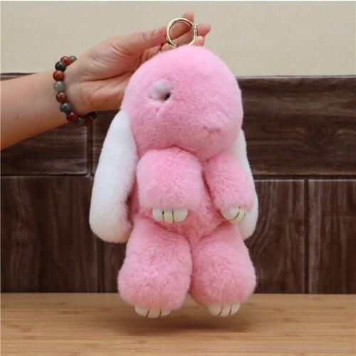 2021 New Product Fur Oversized 27cm Plush Doll Cute Cute Plush Rabbit Toy Birthday Gift Filled Plush Doll