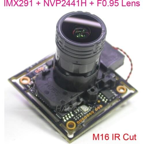 F0.95 lens + M16 IRC AHD-H (1080P) / CVBS 1/2.8" Sony STARVIS IMX291 CMOS + NVP2441 CCTV camera PCB board module +OSD cable (UTC