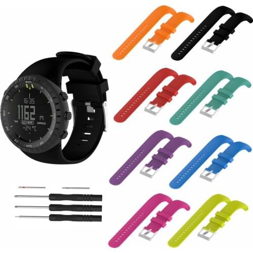 Watchband Strap for Suunto Core All Black Multisport GPS Smart Watch Band Sports Bracelet Replacement Wrist Straps Accessories