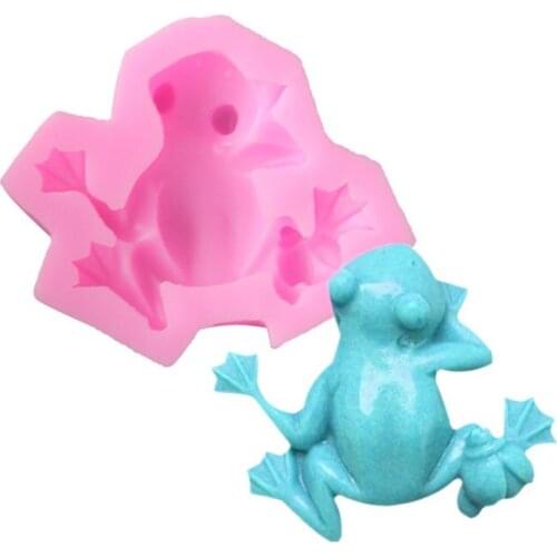 Frog Silicone Baking Tool Pudding Dessert Chocolate Soap Mold L053