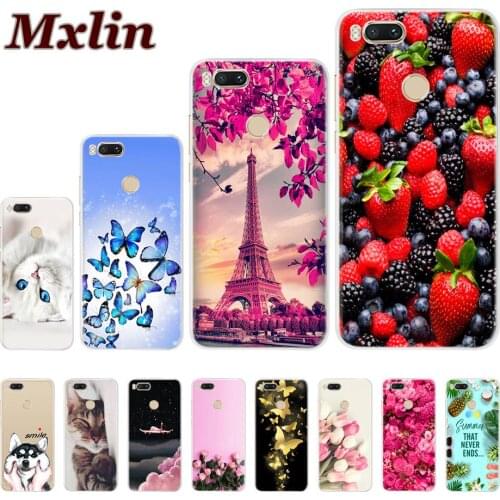 Silicone Cover For Xiaomi Mi A1 Case Xiaomi A1 Phone Cases Soft TPU Back Cover Coque Fundas For Xiaomi Mi A1 Mi5X Protect Bumper