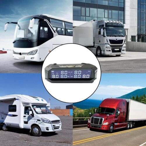 TPMS Tire Pressure Monitoring System Monitor Solar Power Digital ABS 8/12/15 Bar Auto Security Alarm Tire Pressure Sensor for RV