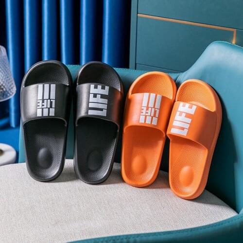 EVA Slippers for Men Simple Couple Antiskid Slippers for Women In Home Bathroom mens shoes mens slippers designer slippers men