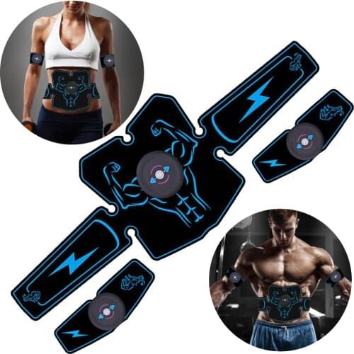 USB Abdomen Muscle Trainer Stimulator EMS Muscles Electrostimulator Toner Gym Wireless Vibration Body Slimming Fitness Equipment