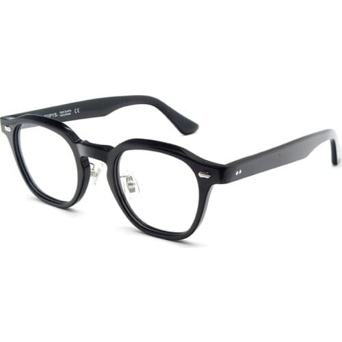 High Quality Japanese Kanego Handmade Vintage Acetate Optical frame mens retro square prescription glasses KC60