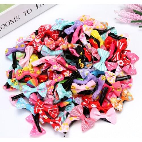 1PC Colorful Bow Hairpins Hair Barrettes Children Accessories Cute Baby Girls Headwear Hair Clip Wedding Decor Hair Accessories