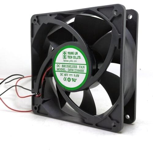 12038 48V Communication Device DC Cooling Fan 12CM DFB123848H 9.6W