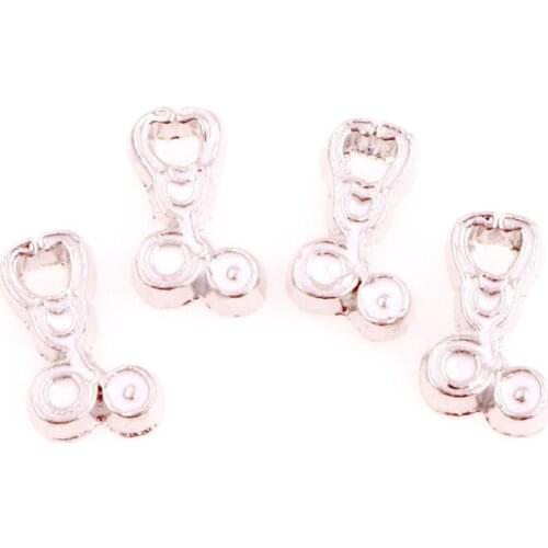20 , 50)PCS/lot Stethoscope Floating Locket Charms Fit For DIY Living Memory Magnetic Locket Jewelrys Making