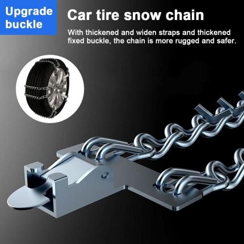 Car Snow Chain Anti-skid Wear-resistant Bold Manganese Steel Ice-breaking Nails For Muddy Road For Car Truck SUV Emergency