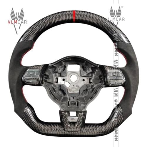 Private custom carbon fiber steering wheel for volkswagen golf6/mk6