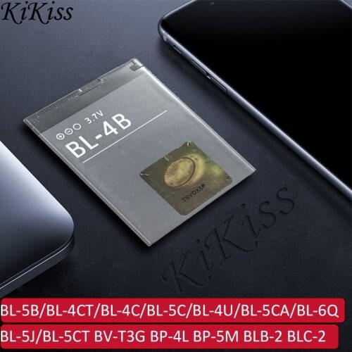 Battery BL 5B/4CT/4C/5C/4U/5CA/6Q/5J/5CT BV-T3G BP-4L BP-5M BLB-2 BLC-2 For Nokia 1208 1600 1265 5310 5070 3410 6500 C6-01 5230