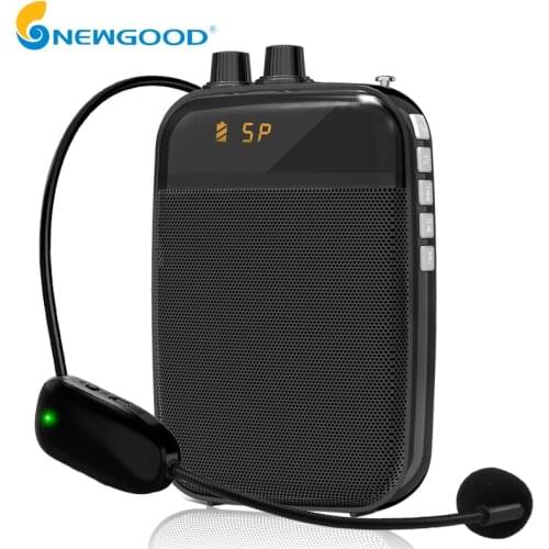 Wireless Voice Amplifier with Microphone Mini Portable Loudspeaker for Tour Guide Teachers speech amplifier mic speaker fm radio