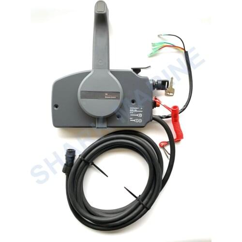Side mount Remote Control Box Assy 703-48203-15 for YAMAHA outboard Engine,7 Pins， Push to open