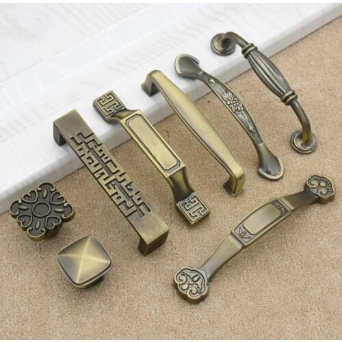 128/96/64mm Bronze Door Knobs Kitchen Cabinet Handles Furniture Handles Cupboard Handles Antique Knobs Vintage Metal