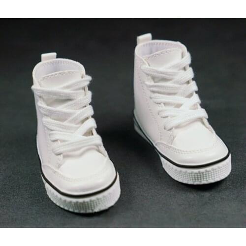 D03-P537 children toy BJD DD SD MSD 1/6 1/3 1/4 uncle dolls Photo props Accessoriess white High-top casual shoes 1pair