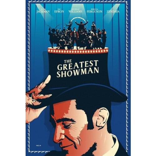 J0048 The Greatest Showman Musical 2017 USA Movie Comic Cover Wall Sticker Silk Poster Art Light Canvas Home Decoration