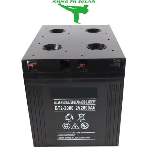 KFG2-2000 Long life storage batteries lead acid battery Deep Cycle Solar GEL Battery 2v2000ah For Solar Panel System
