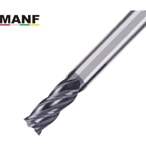 MANF Milling Cutters HRC50 4mm 6mm 8mm 10mm Solid Carbide EndMills Tungsten Carbide End Mills Mill Cutter For Milling