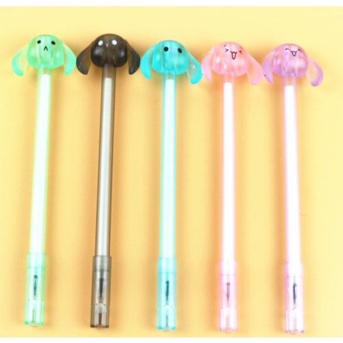 Creative stationery cute kawaiiRabbit earstyling Cute shape pen Student stationery pen gel pen office for school 2020
