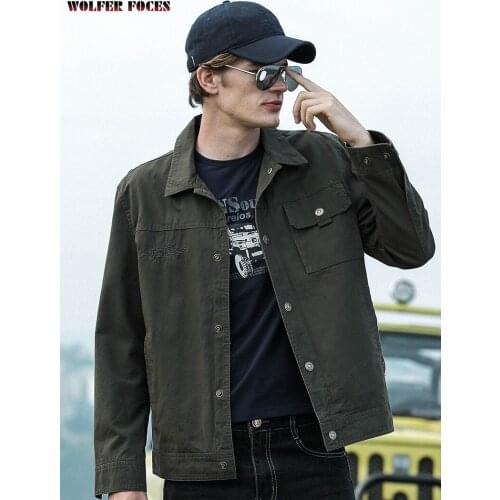 Large Size Clothing Man Jackets for Men Brand Outerwear Mens Jackets Spring 2021 Military Uniform Menswear Mens Clothes Brands
