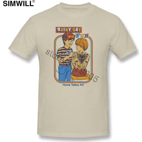Novelty Latest Shirts Men Cotton Rainy Day Fun T Shirt Short Sleeves O Neck Casual T-Shirt Custom Print Tshirt Apparel Gift Idea