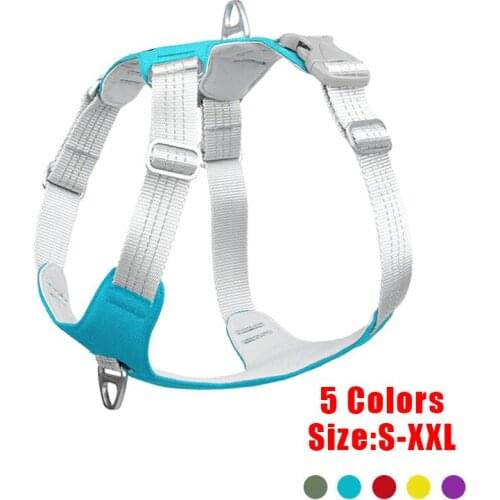 Pet Dog Harness Adjustable Reflective Dog Harness For Medium And Large Dogs Outdoor Training I-Shaped Dog Mascotas