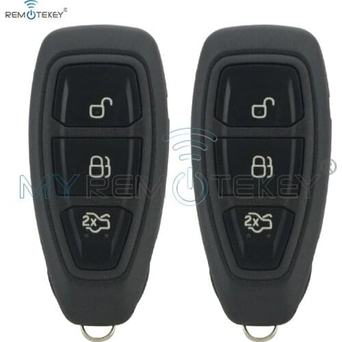 Remtekey 2pcs KR55WK48801 3 button 434mhz for Ford B-Max C-Max Fiesta Focus Galaxy Grand C-Max Kuga Mondeo S-Max 5wk50170