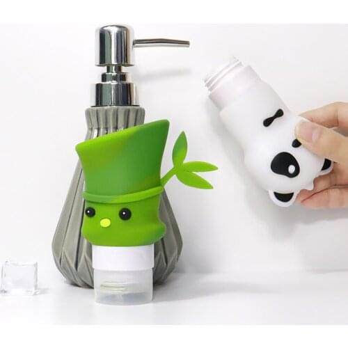 Silicone Portable Refillable Bottle Empty Travel Packing Press For Lotion Shampoo Skin Care Cosmetics Squeeze Containers Tool