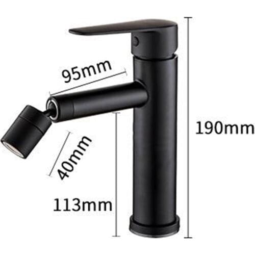 Modern Bathroom Kitchen Sink Mixer Tap Swivel Spout Ceramic Core Single Handle