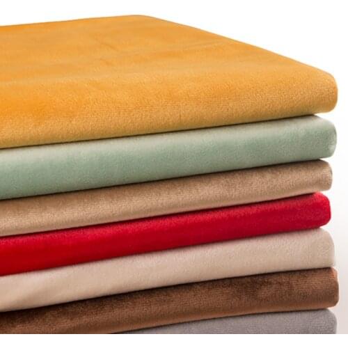 Wide 155cm Grey Crushed Silk Teal Velvet Sofa Curtains Cloth Upholstery Fabric By the Half Yard Pleuche Couches Material