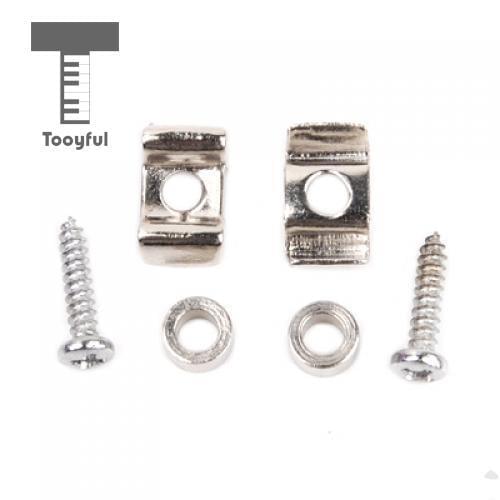 Tooyful High Quality Guitar String Retainer Roller String Tree Guide Retainer W Screw Chrome Parts & Accessories