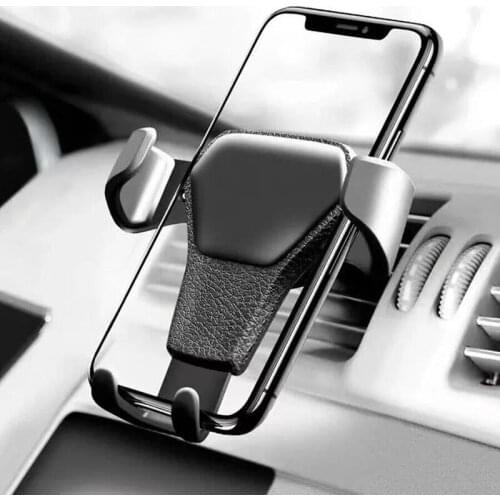 Universal Car Cellphone Gravity GPS Holder Auto Air Vent Install Mount Clip Multi-Angle Turning Bracket For Iphone X XR XS Max