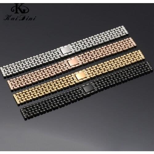 Womens stainless 12 14 16mm mesh bracelet Carouse Milanese Stainless Steel Watch Strap ReplacementStraight End watch metal strap