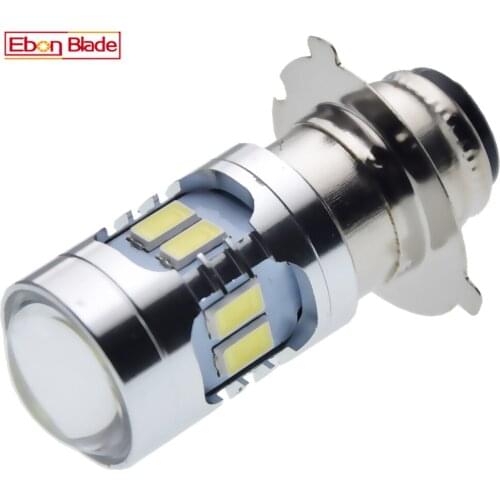1Pcs P15D-25-3 LED Motorcycle Headlight Bulb 5630 12SMD Motorbike Headlamp Scooter ATV Moto Bike Light White Front Lamp 6V-24V
