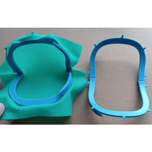 2Pis/lot Dental Frame Hager for Rubber Dam Sheet Light Foldable X-Ray Film Foldable 135℃ 14*9.5cm Blue