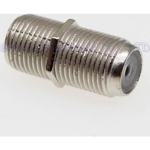 20pcs F Connector F Female Jack Nickel Plated F Type Wire Connector Cable Adapter