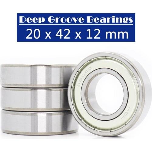 6004ZZ Bearing 20*42*12 mm ABEC-3 ( 4 PCS ) For Electric Power Tools Deep Groove 6004 Z ZZ Ball Bearings 6004Z